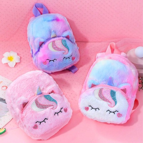 Kids unicorn backpack plush - backpack,